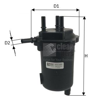 CLEAN FILTERS Топливный фильтр MGC1682
